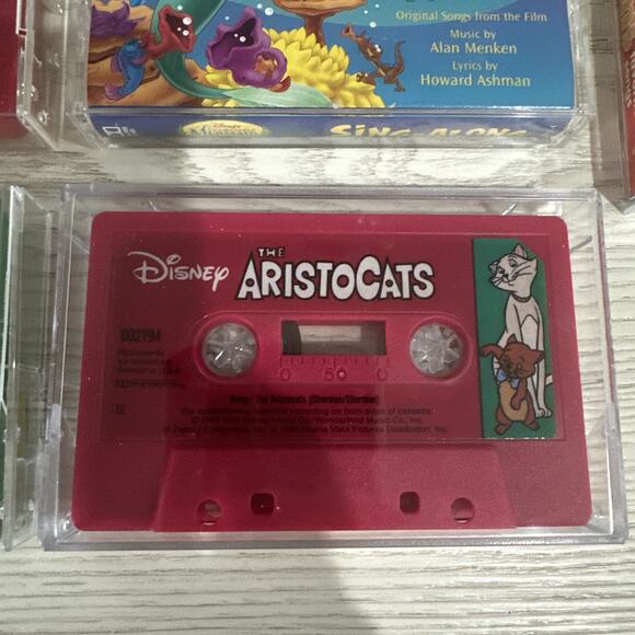 Lot Of Disney Sing-A-Long Cassettes Little Mermaid Cinderella Lion King - Picture 8 of 9